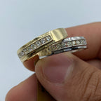 10K Gold Diamond Wedding Band - additional product view 3