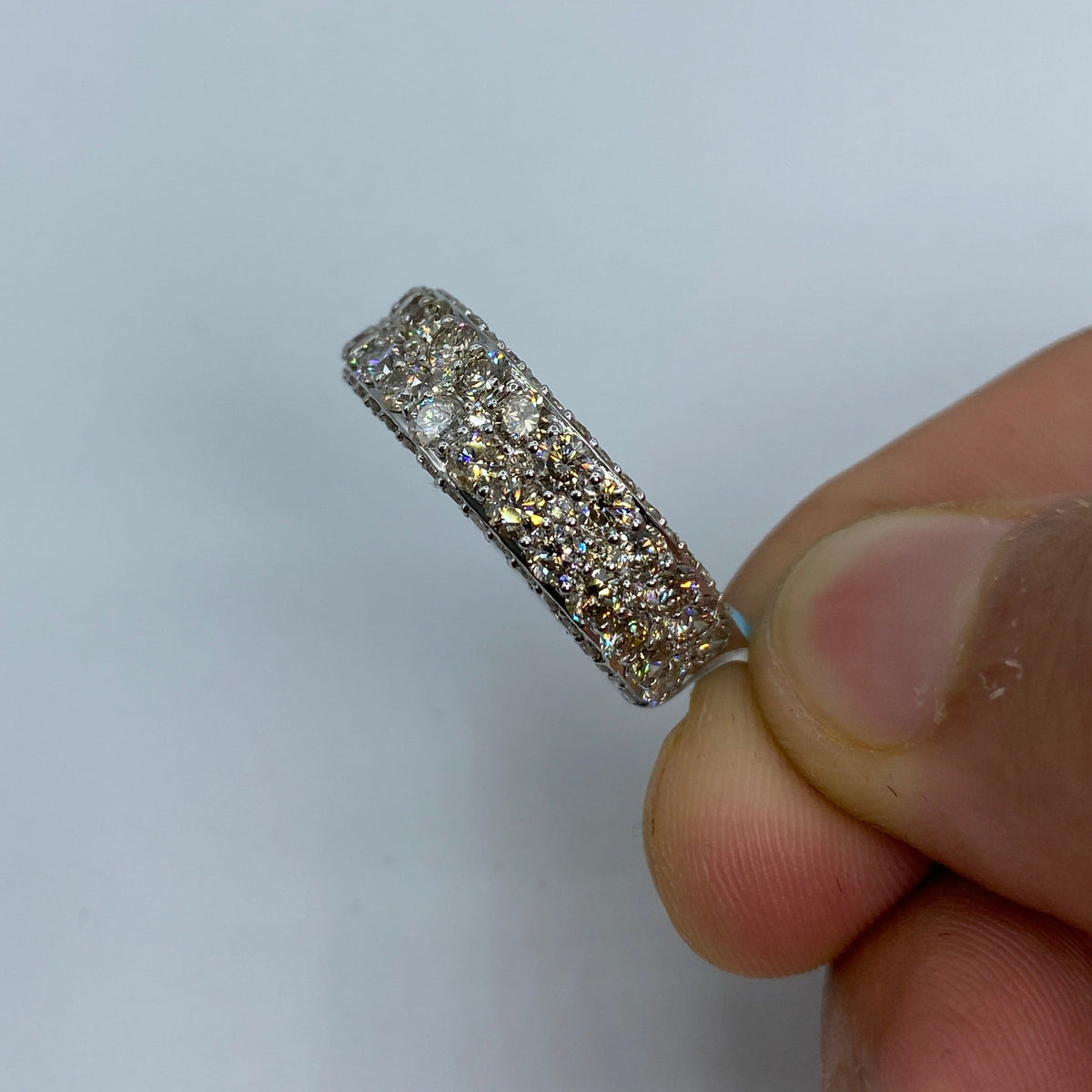 14K Gold Diamond All Around Ring Band - additional product view 6