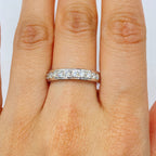 14K White Gold Diamond Band Ring - additional product view 3