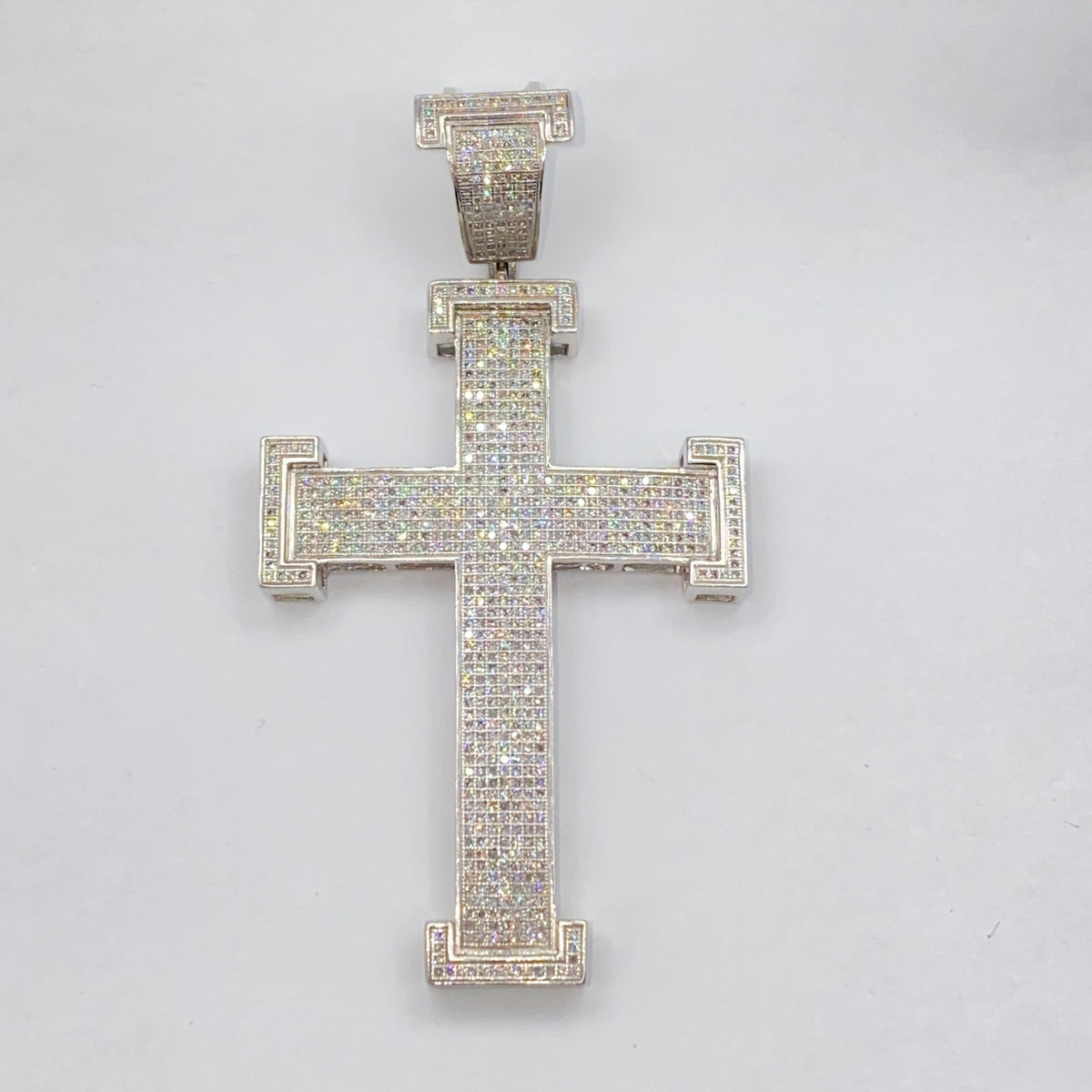 10K Gold Virtue Cross Diamond Pendant - additional product view 3