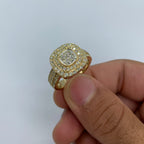 14K Gold Square Madrid Diamond Ring - additional product view 2