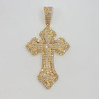 14K Gold Romance Cross Diamond Pendant - additional product view 4