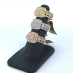 10K Gold Square Cake Diamond Ring - additional product view 3