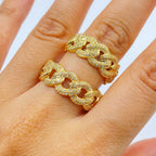 Cuban Link Infinity Diamond Ring - additional product view 2