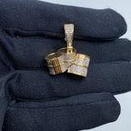14K Gold Bundles of Cash Diamond Pendant - additional product view 2