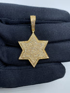 14K Gold Star Diamond Pendant - additional product view 2