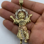 14K Gold Baby Jesus Pendant - additional product view 2