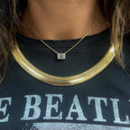 14K Gold 12.5mm Italian Herringbone Snake Chain - additional product view 2