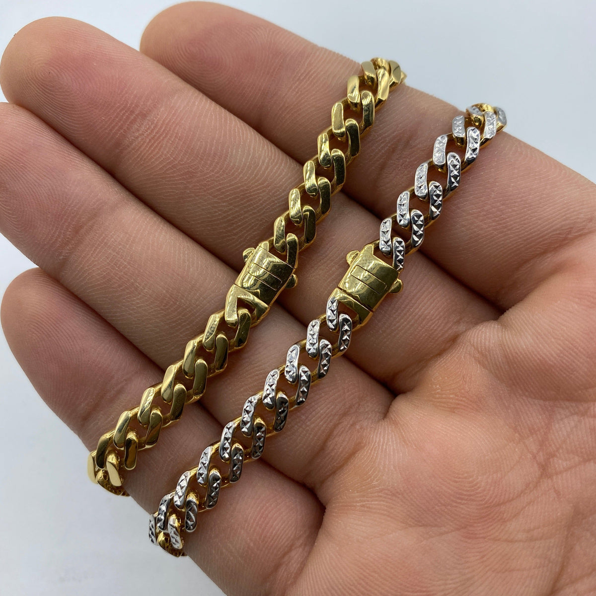 10K Monaco Cuban Link Gold Bracelet - additional product view 5