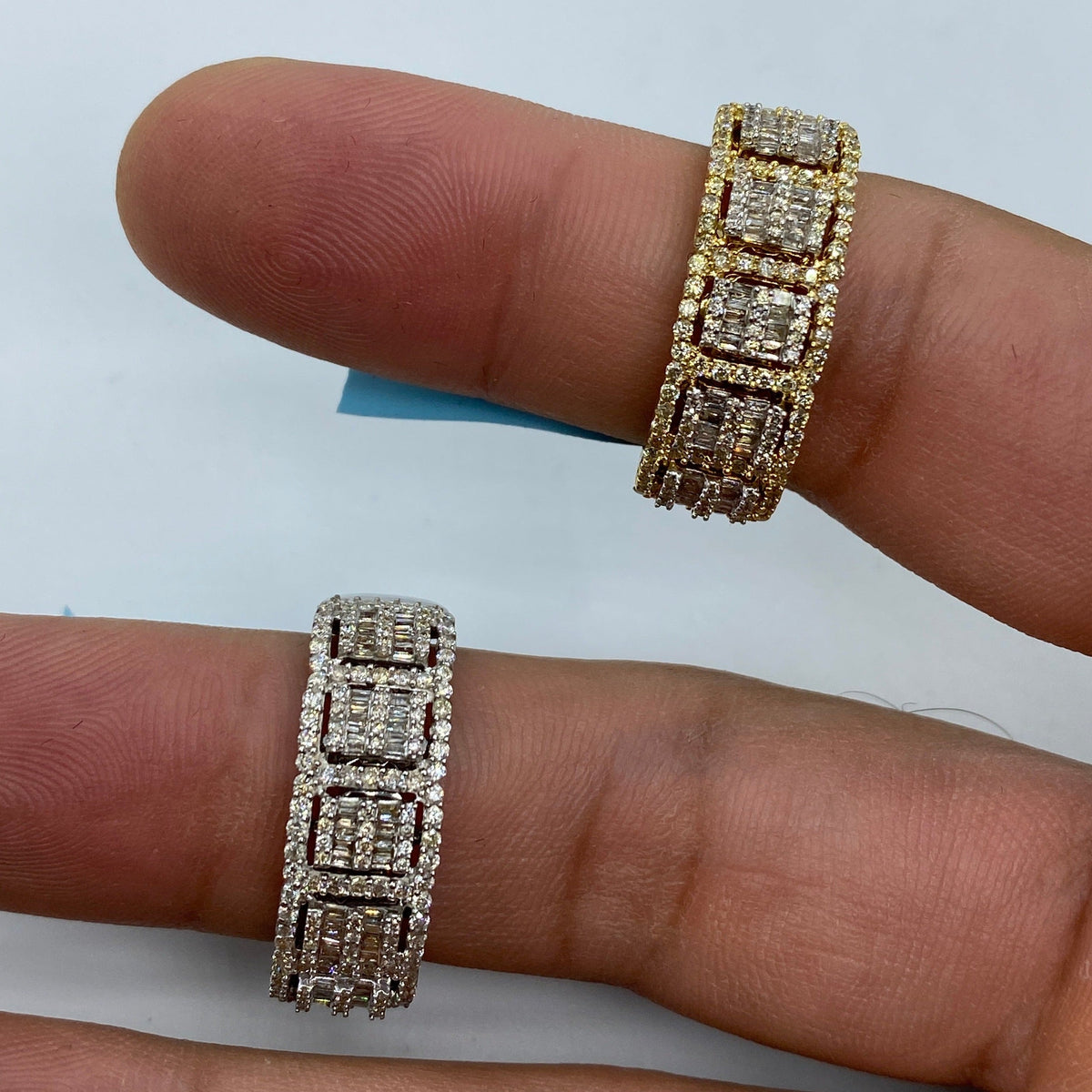 14K Gold French Diamond Baguette Ring - additional product view 6
