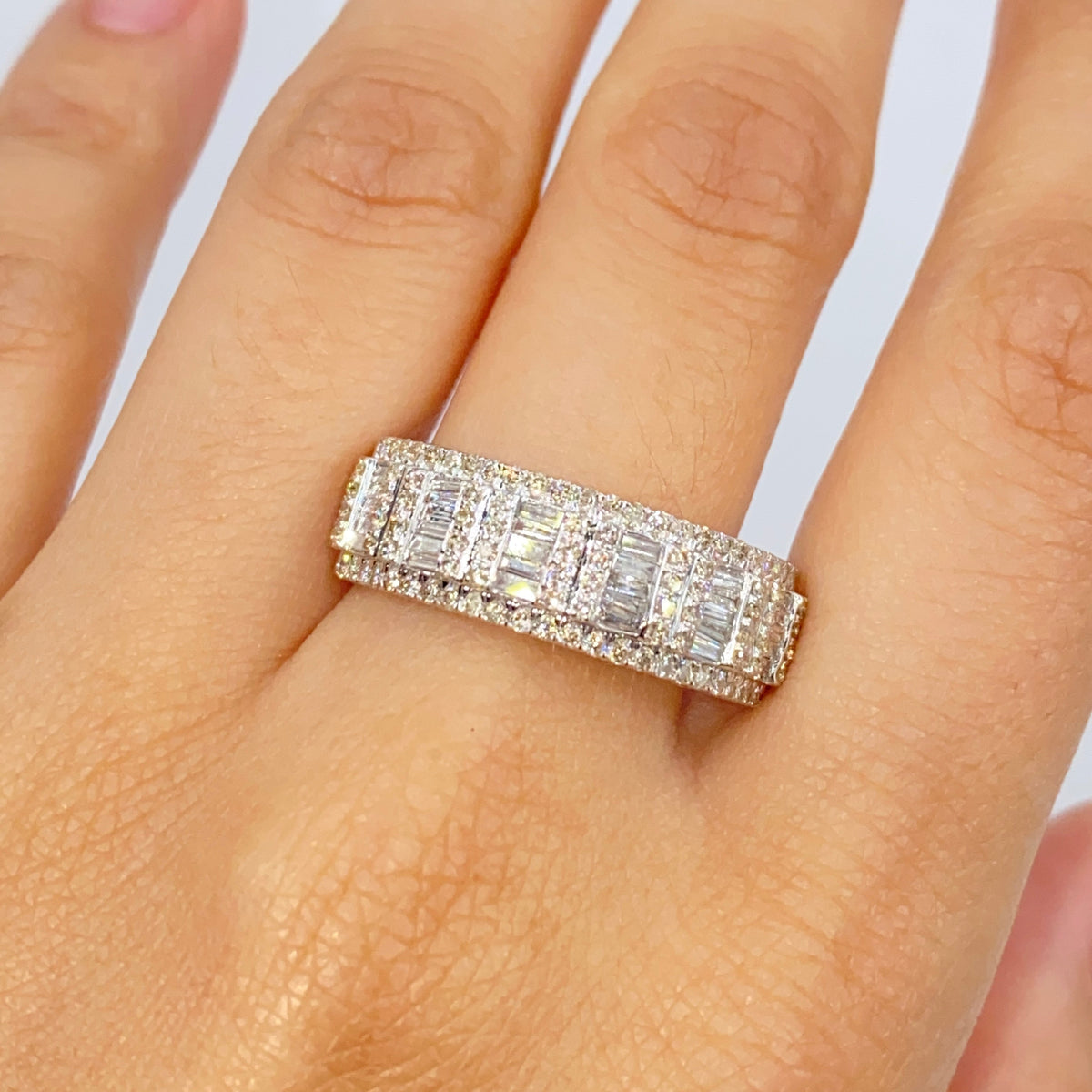 10K Gold/14K Roy Diamond Baguette Ring - additional product view 6