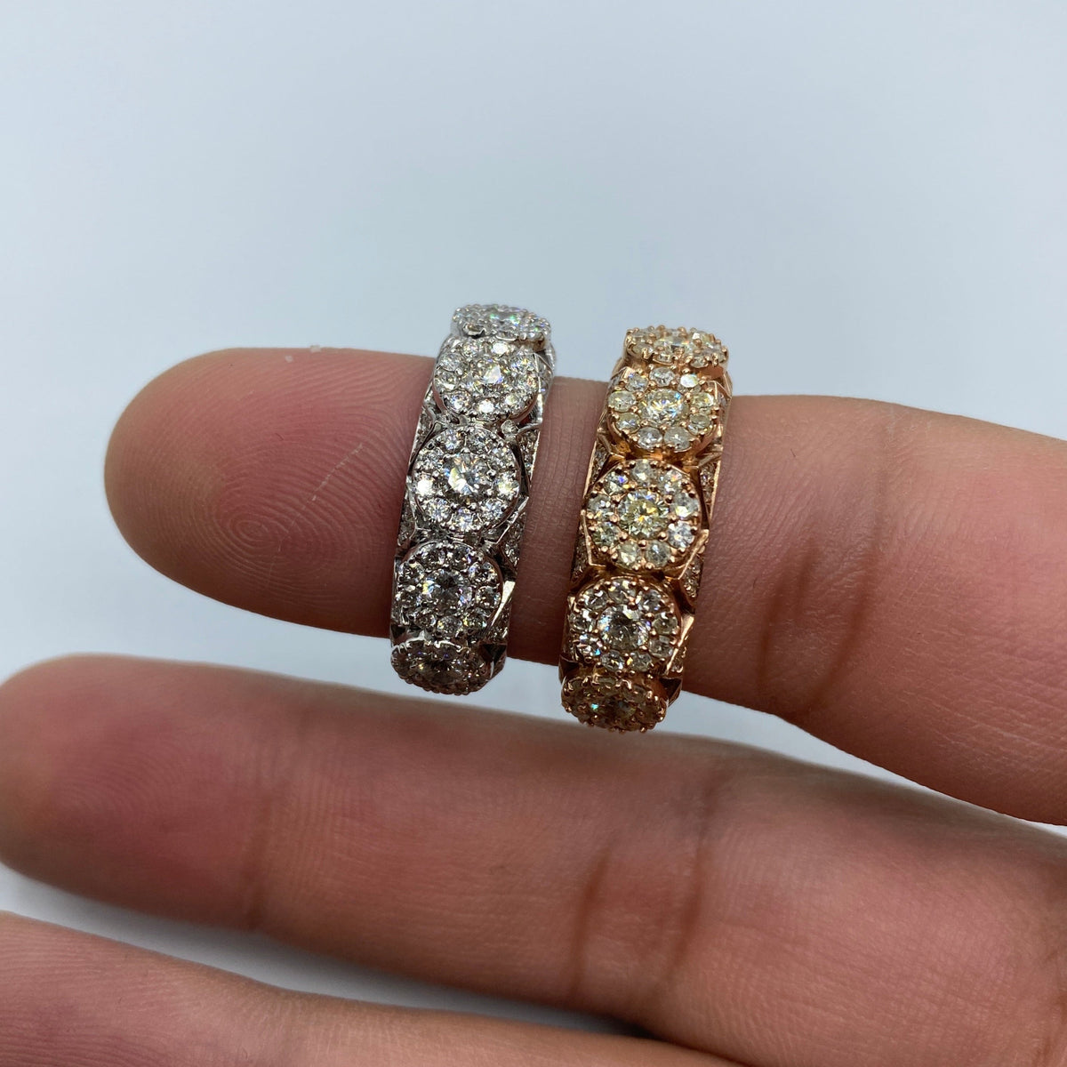 14K Gold Space Flower Diamond Ring 1.8 Ct - additional product view 2