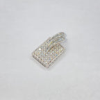 10K Gold Icy Tag Diamond Pendant - additional product view 4