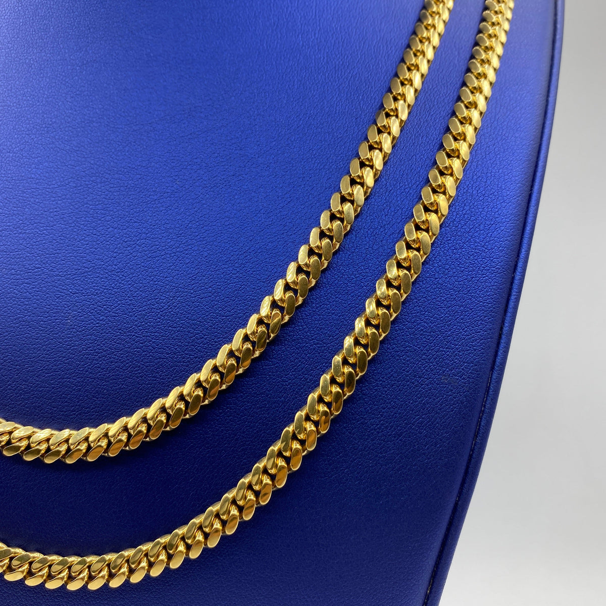 14K Gold 6.2mm Solid Miami Cuban Link Chain 24–26 in - additional product view 3