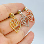 10K Gold Soulmate Heart Diamond Pendant - additional product view 4