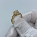 14K Gold Luxe Diamond Engagement Ring in yellow gold - close-up product photo