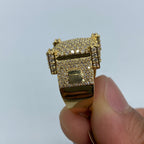 10K Gold Castle Diamond Ring - additional product view 6