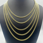 10K Gold 5mm Miami Cuban Link Chain 16–24 in, 16" - close-up product photo