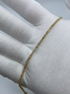 14K Gold 1.6mm Tennis Diamond Bracelet 7 in in yellow gold - close-up product photo