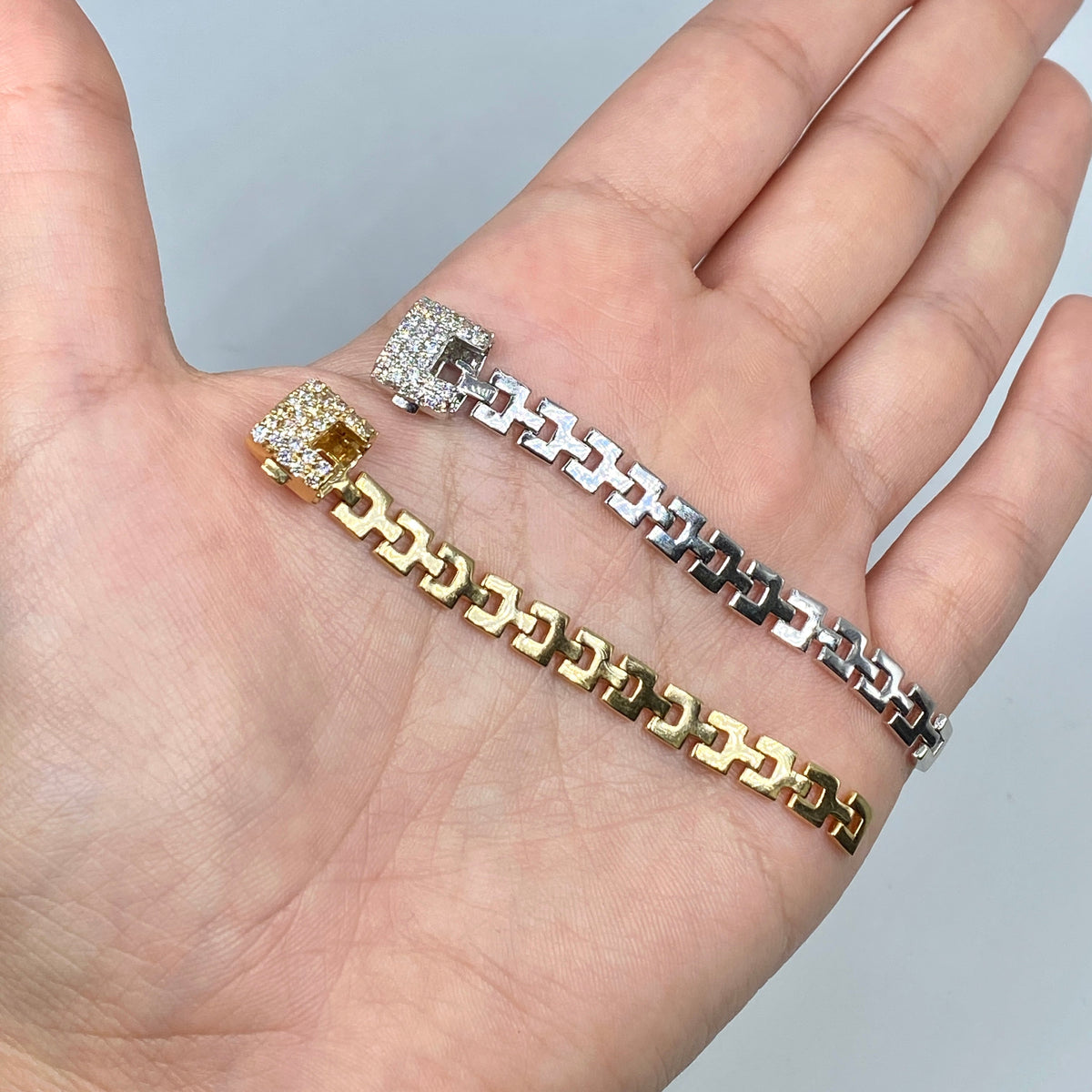 14K Gold Link Diamond Clasp Ring - additional product view 6