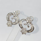18K Gold Stardust Diamond Baguette Earrings - additional product view 4