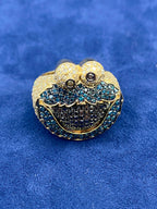 14K Gold Diamond Cookie Monster Ring - additional product view 6