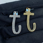 14K Gold Script Initial J Heart Diamond Pendant - additional product view 3