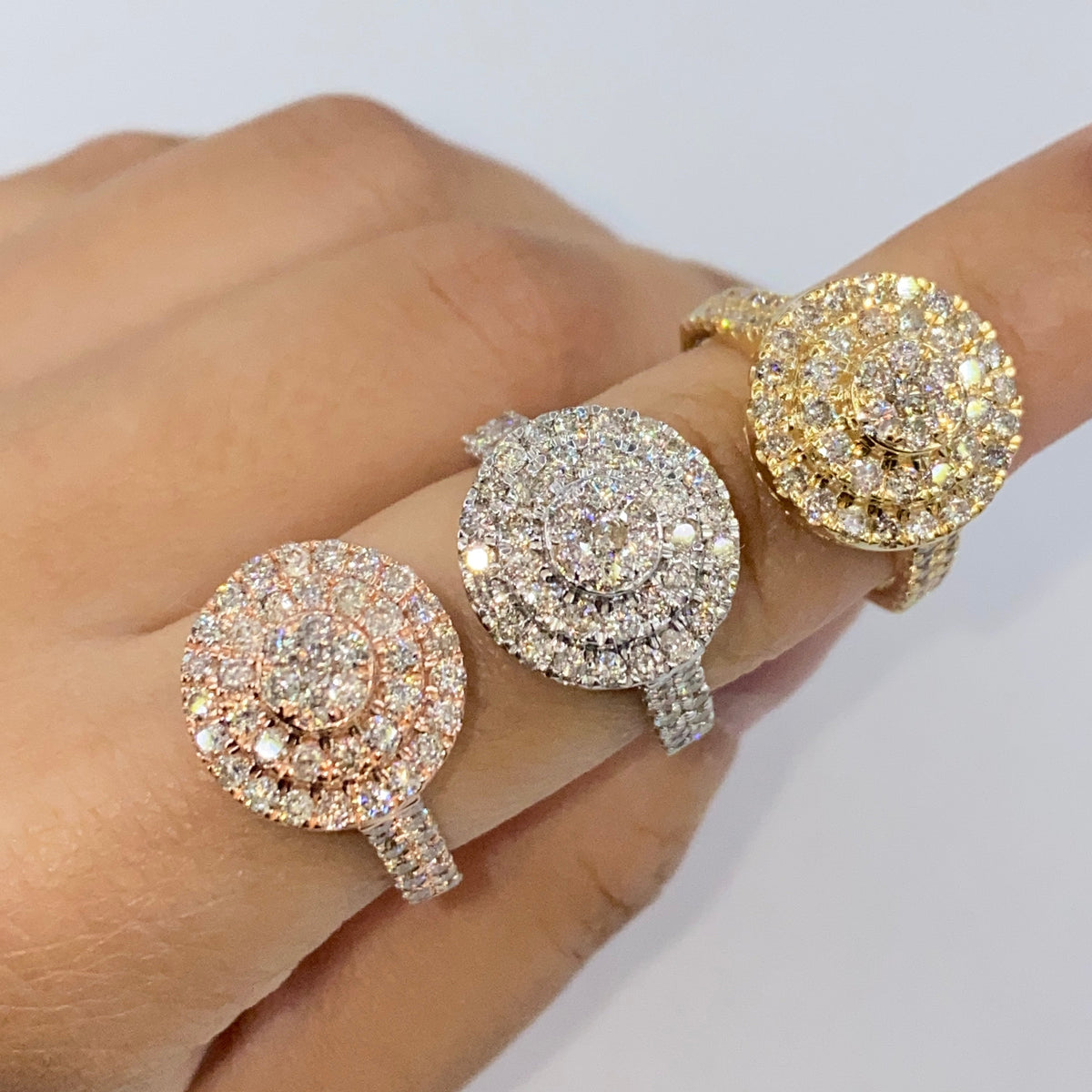 14K Gold 14M Cake Diamond Ring - additional product view 3