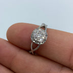 14K Gold Diamond Spiral Engagement Ring - additional product view 2