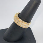 14K Gold 8.2mm Diamond Baguette Ring Band - additional product view 6