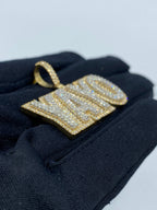 10K Gold Yayo Name Diamond Pendant - additional product view 4