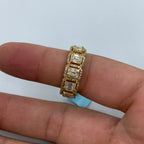 14K Gold Diamond Baguette Squares Band - additional product view 3