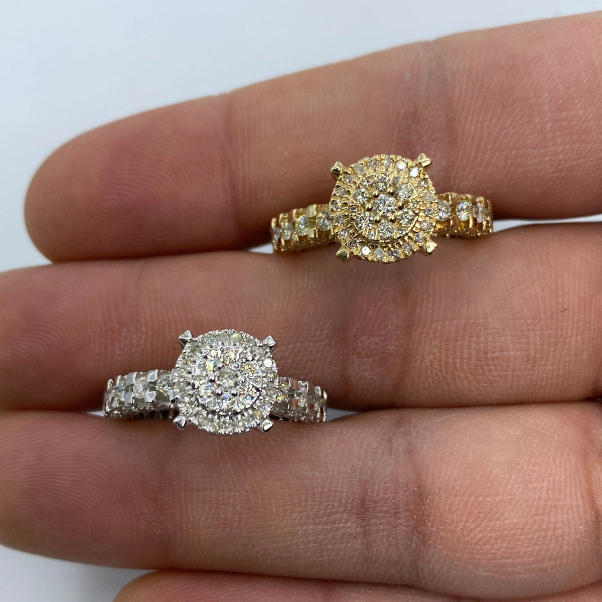 14K Gold Jumbo Diamond Engagement Ring - additional product view 2