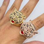 14K Gold Tiger Diamond Ring - main product photo
