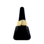 10K Gold Bubble Script Initial Diamond Ring - additional product view 14