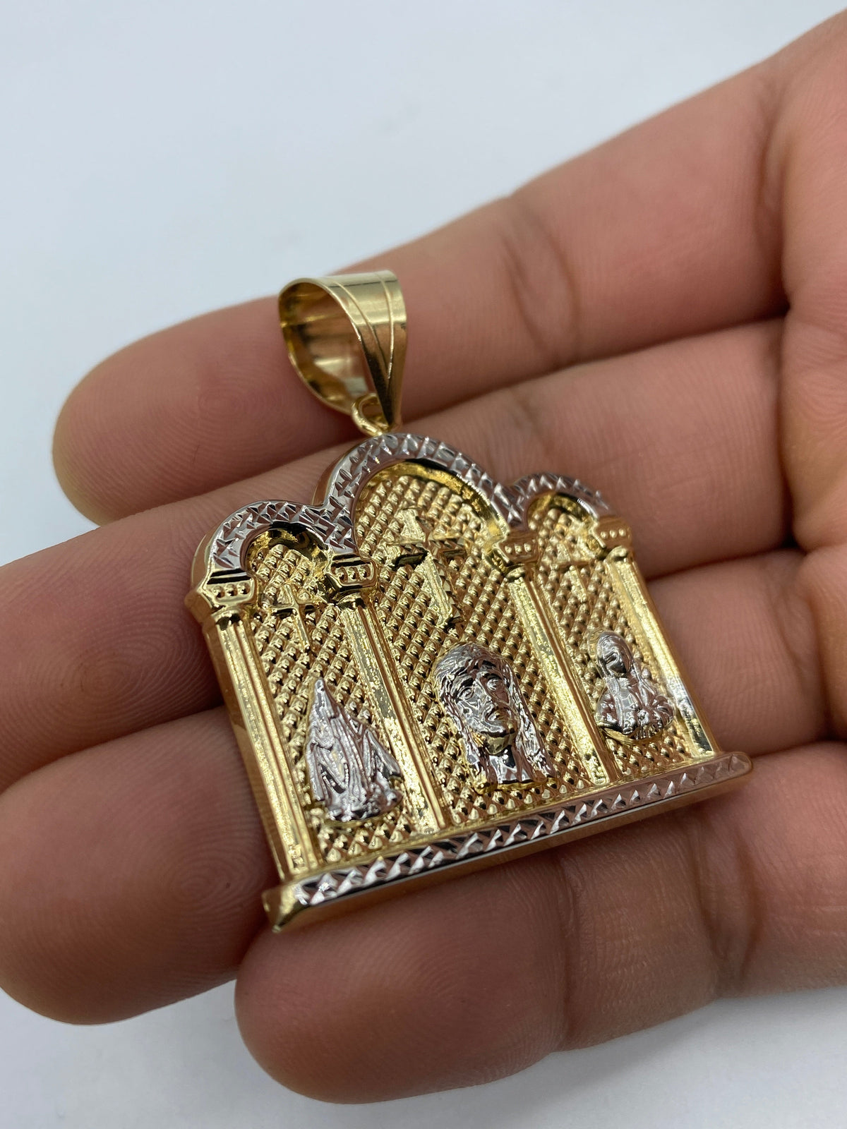 14K Gold Cathedral Pendant - additional product view 3