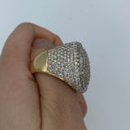 14K Gold Jumbo Diamond Signet Ring - additional product view 5