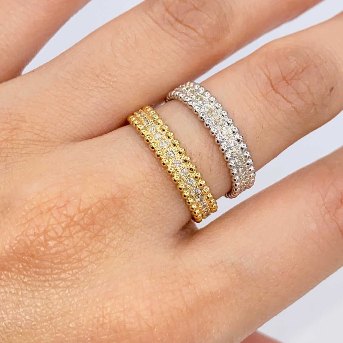 14K Gold Royal Diamond Band Ring - additional product view 2