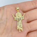 14K Gold Baby Jesus Pendant, Small - close-up product photo
