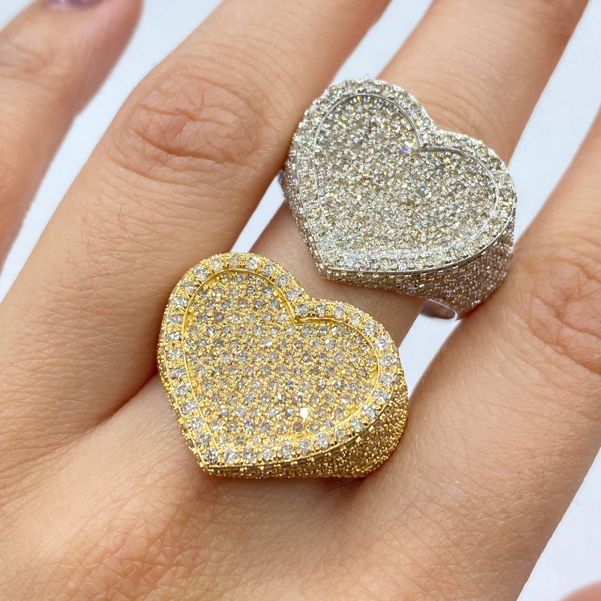 14K Gold Heart Diamond Ring - additional product view 2