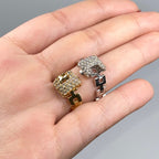 14K Gold Link Diamond Clasp Ring - additional product view 3