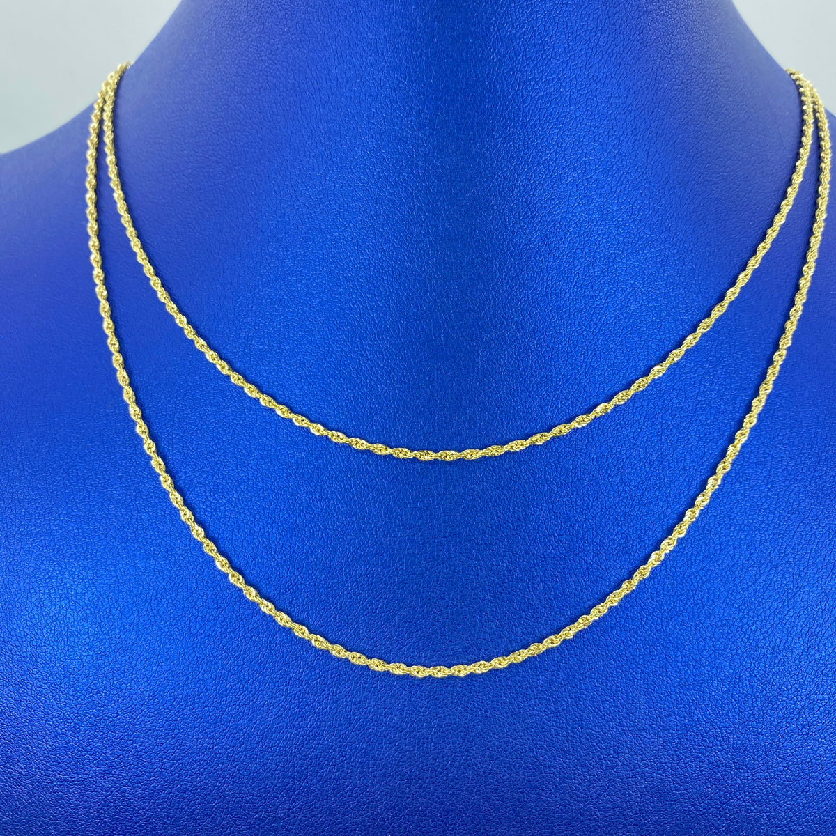 14K Gold 1.2mm Rope Chain 16–18 in - additional product view 2