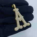 Initial A Old English Diamond Pendant - additional product view 3
