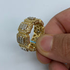 14K Gold Eternity Diamond Baguette Square Ring - additional product view 3