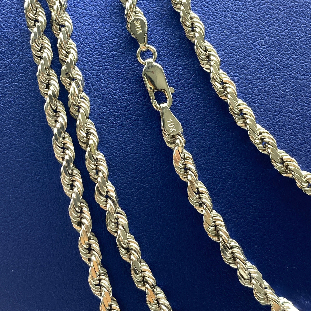 10K 4.0mm Rope Chain in White Gold 18–24 in - additional product view 4