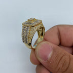 14K Gold Square Diamond Baguette Ring - additional product view 4