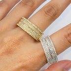 14K Gold Courage Diamond Baguette Stack Ring - additional product view 2