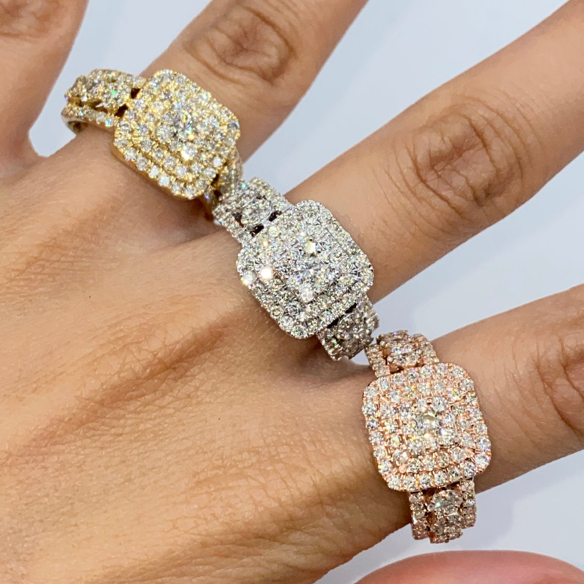 10K Gold Luke Square Diamond Ring - additional product view 4