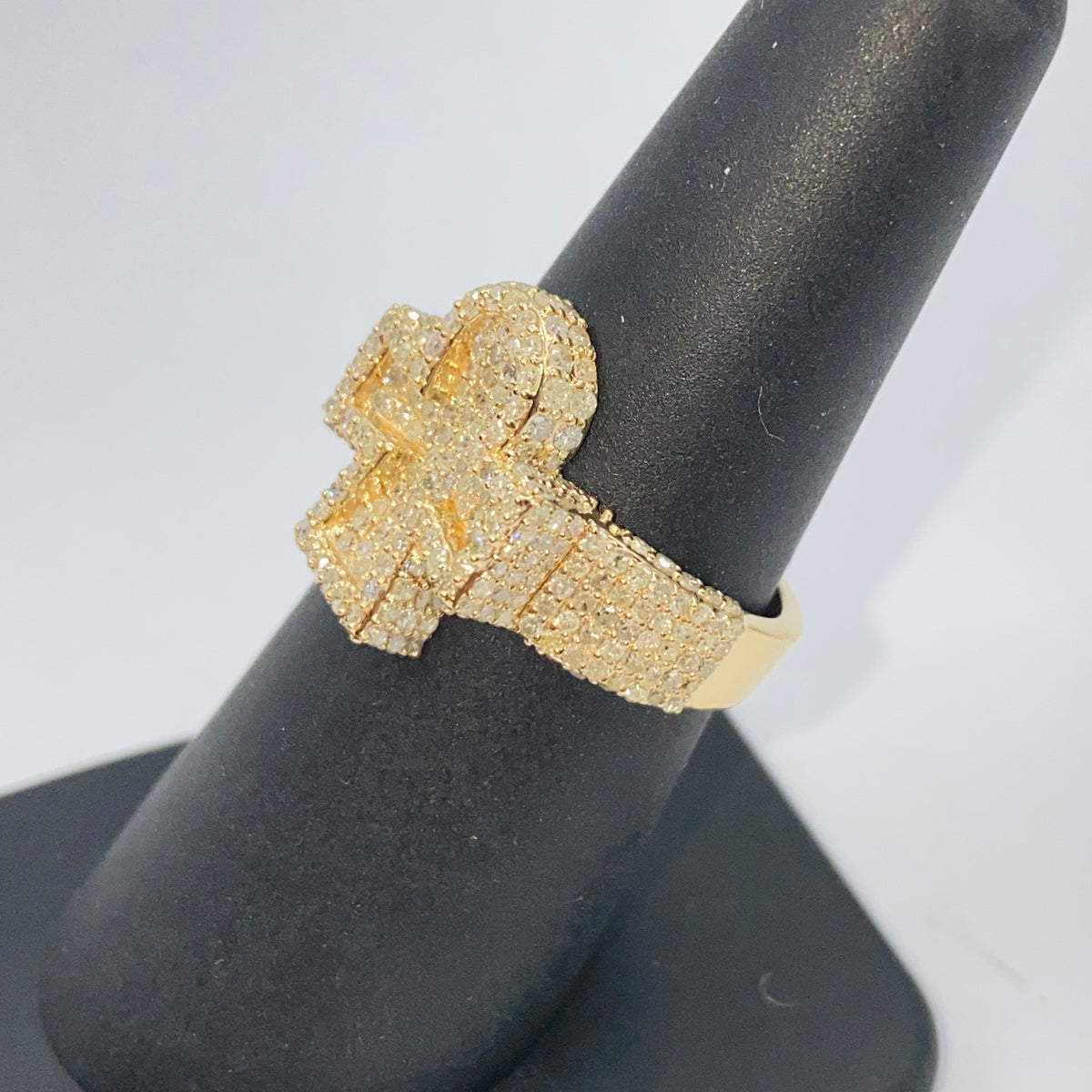14K Gold Ankh Diamond Ring - additional product view 7