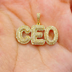 10K Gold CEO Diamond Pendant - additional product view 2